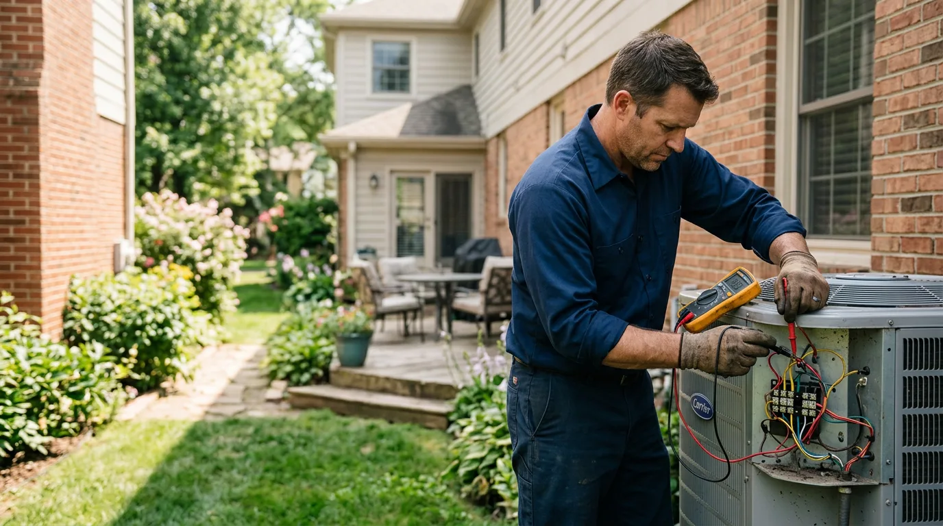 HVAC technician working near Gilboa, WV